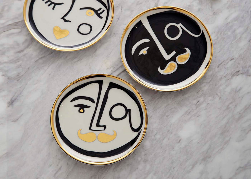 Marseille Face Coasters Set of 4