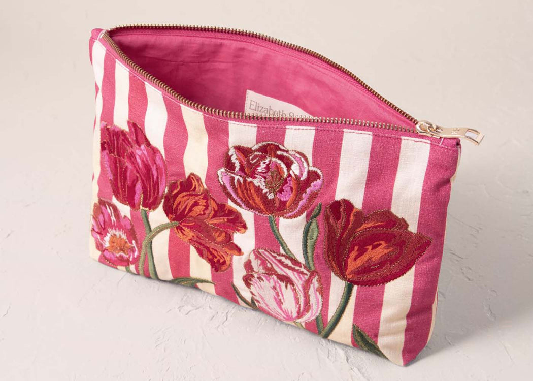 Tulip Stripe Everyday Pouch