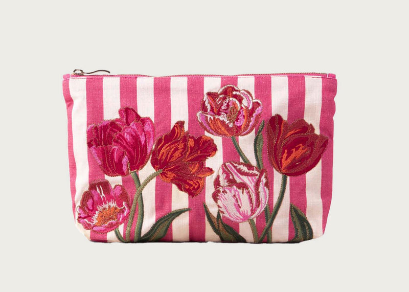 Tulip Stripe Everyday Pouch