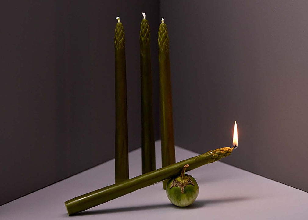 Asparagus Dining Candles