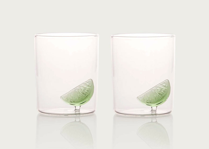 Lime Gin Glass Set of 2