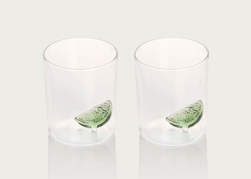 Lime Gin Glass Set of 2