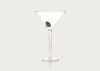 Martini Glass with Olive