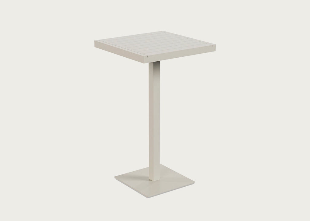 Eos Outdoor Square Bar Table Pebble Grey