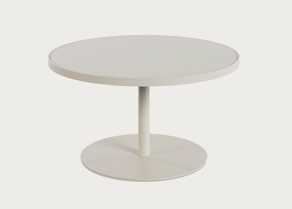Eos Outdoor Round Dining Table Pebble Grey