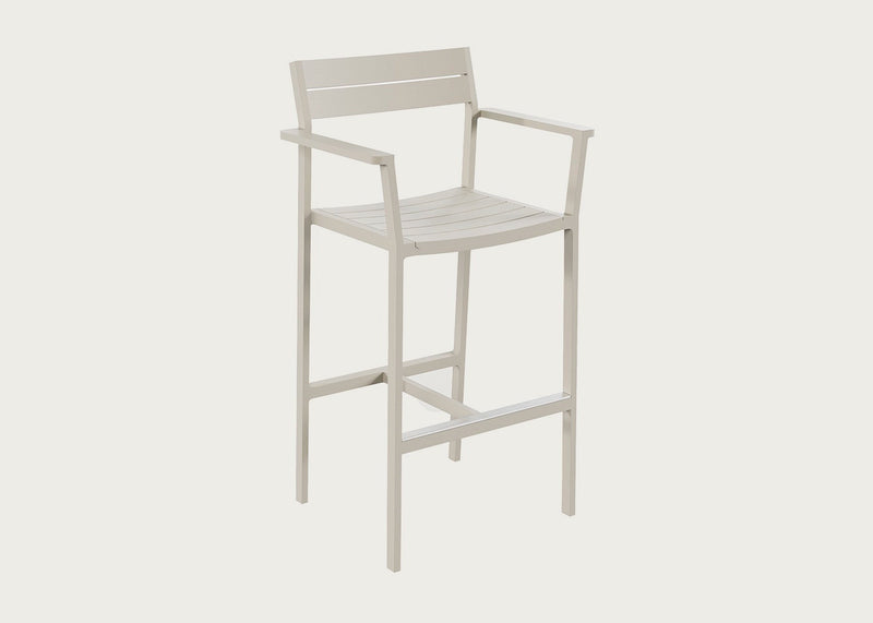 Eos Outdoor Counter Stool Pebble Grey