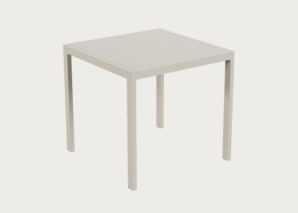 Eos Outdoor Square Dining Table Pebble Grey