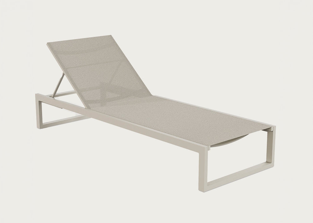 Eos Outdoor Sun Lounger Pebble Grey