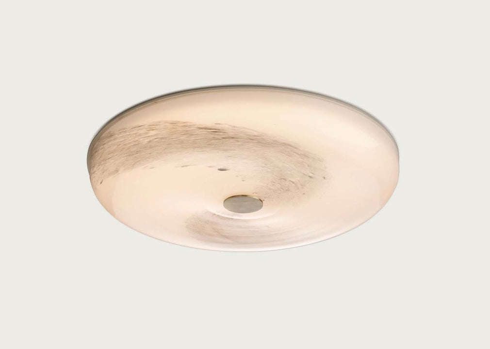Stockholm LED Wall/Ceiling Surface Light IP44 Marble Grey
