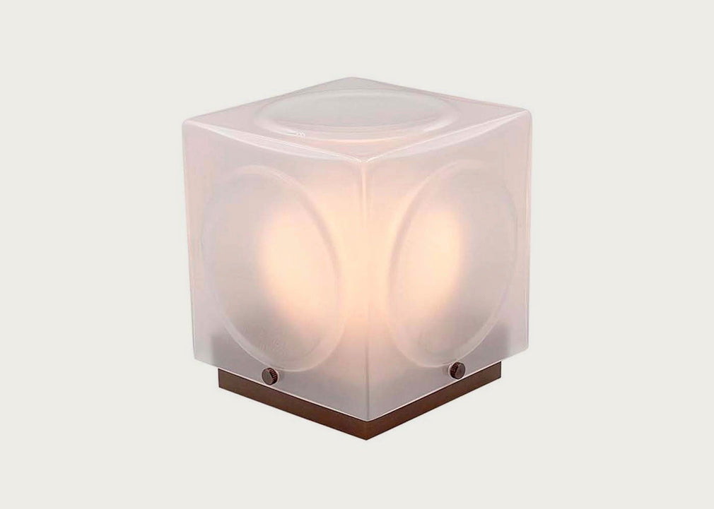 Chant Portable Table Lamp Frosted & Bronze