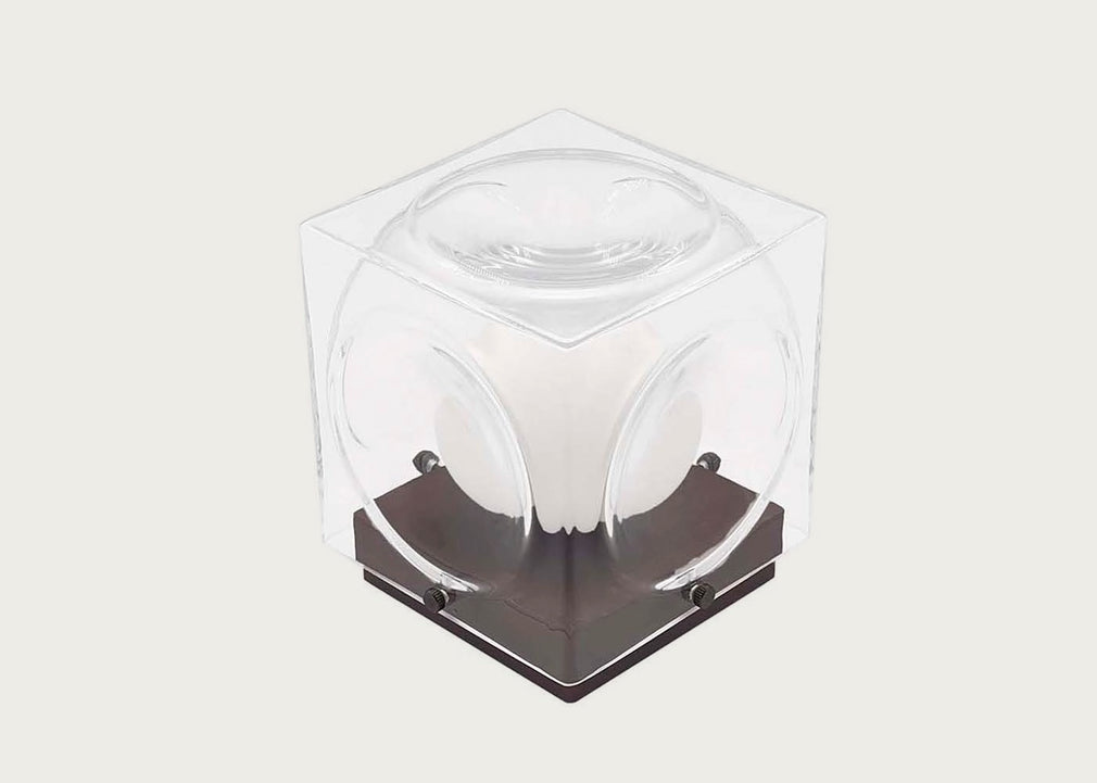 Chant Portable Table Lamp Clear & Bronze