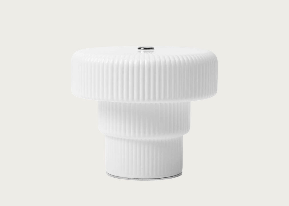 Ripple LED Portable Table Lamp White