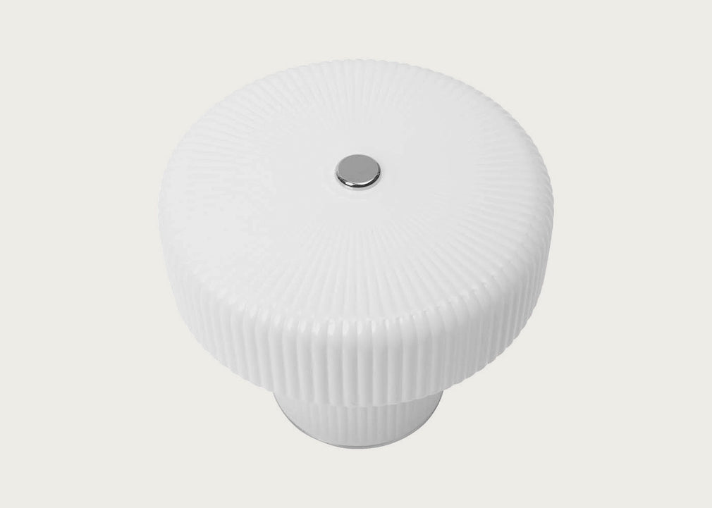 Ripple LED Portable Table Lamp White