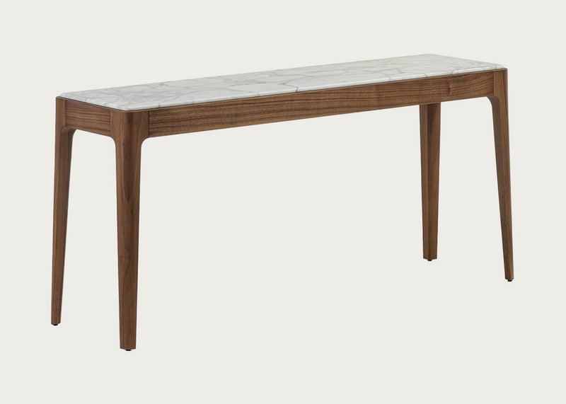 Ziggy 12 Console Table White Calcatta Marble