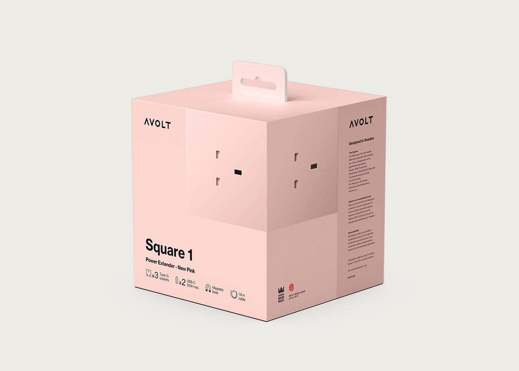 Square 1 Extension Cable New Pink