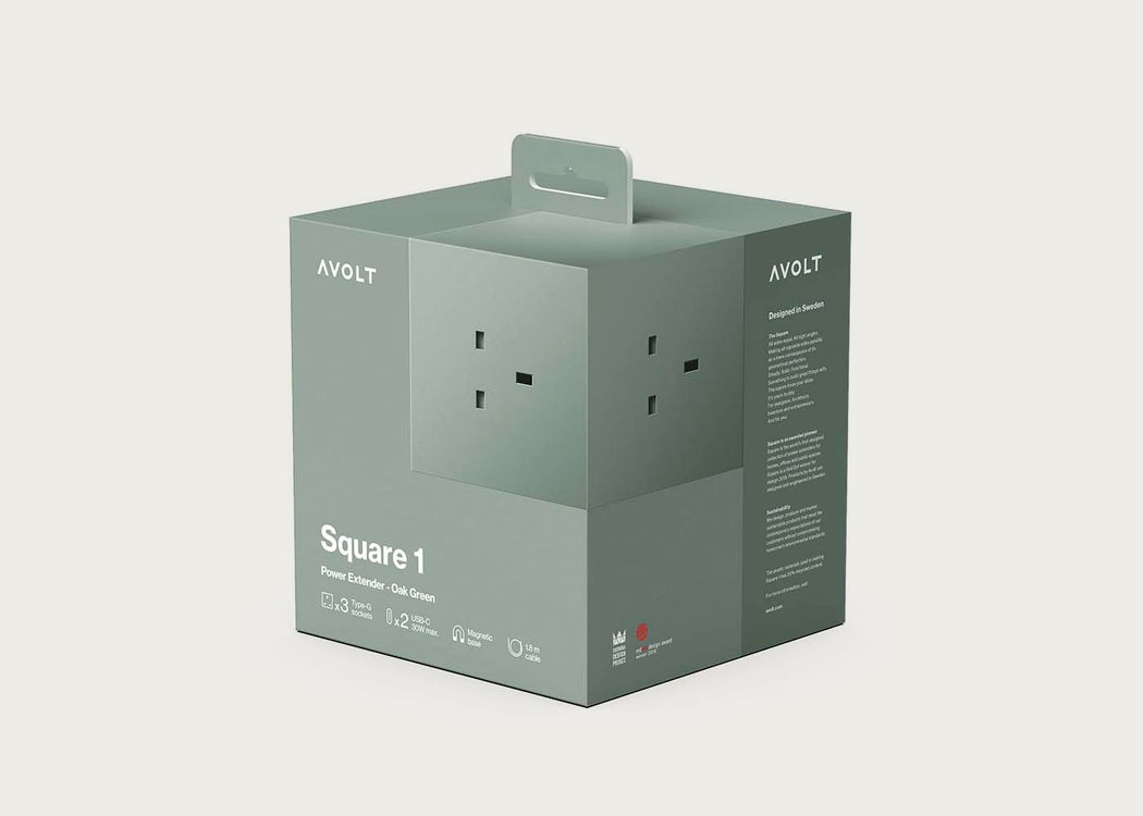 Square 1 Extension Cable Oak Green
