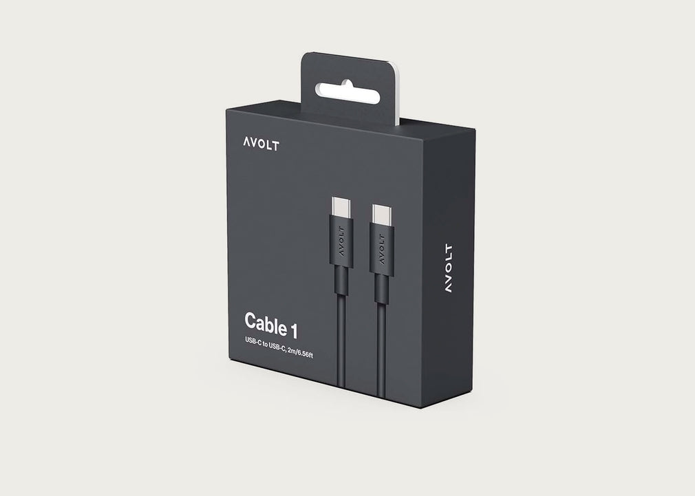 Cable 1 USB-C Charging Cable 2m Stockholm Black