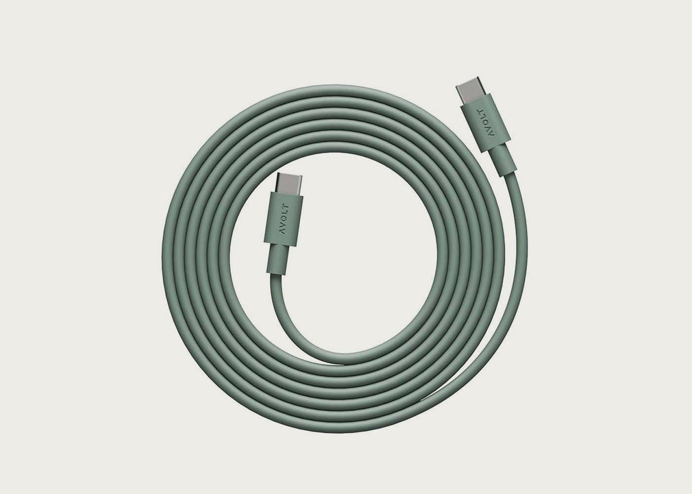 Cable 1 USB-C Charging Cable 2m Oak Green
