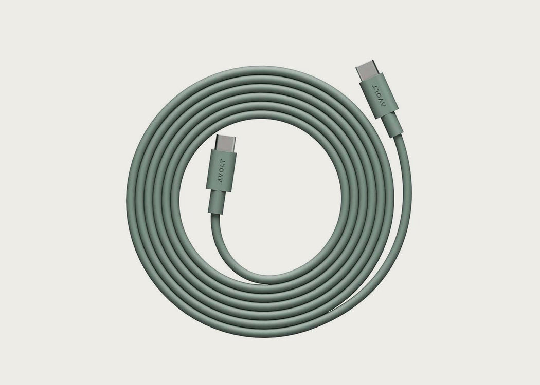 Cable 1 USB-C Charging Cable 2m Oak Green