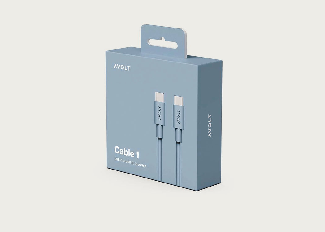 Cable 1 USB-C Charging Cable 2m Shark Blue