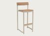 Pelagus Bar Stool Light Ivory
