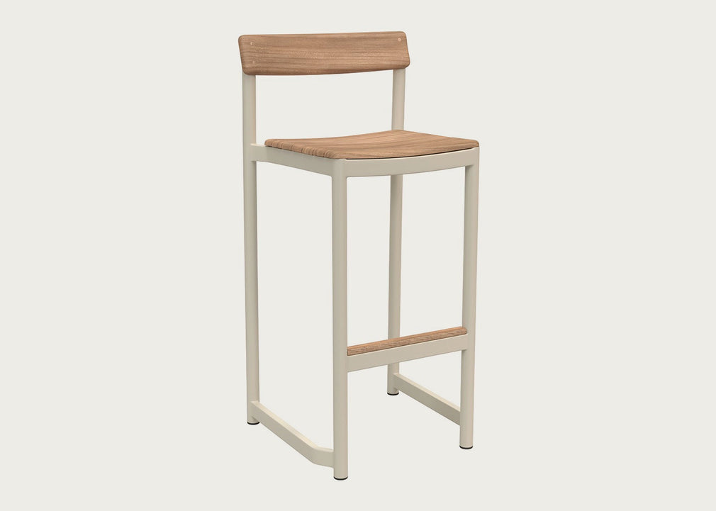Pelagus Bar Stool Light Ivory