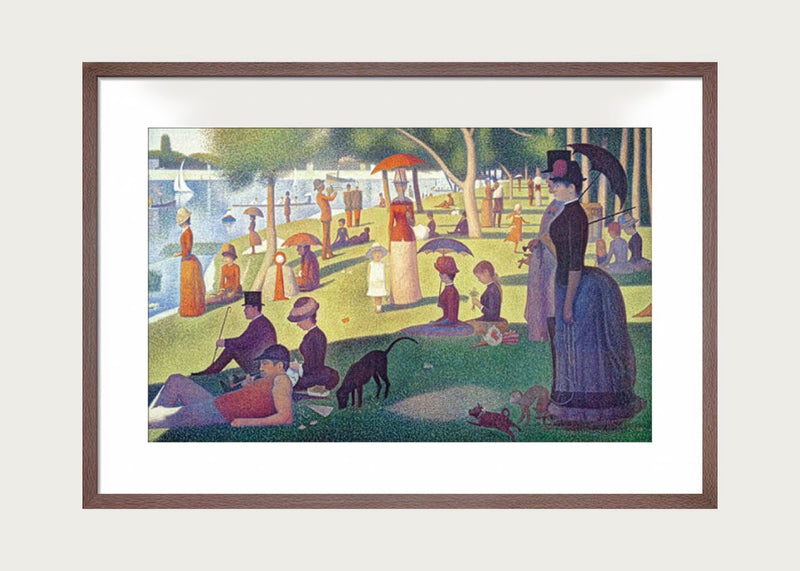 Sunday Afternoon on the Island by Seurat Framed Print