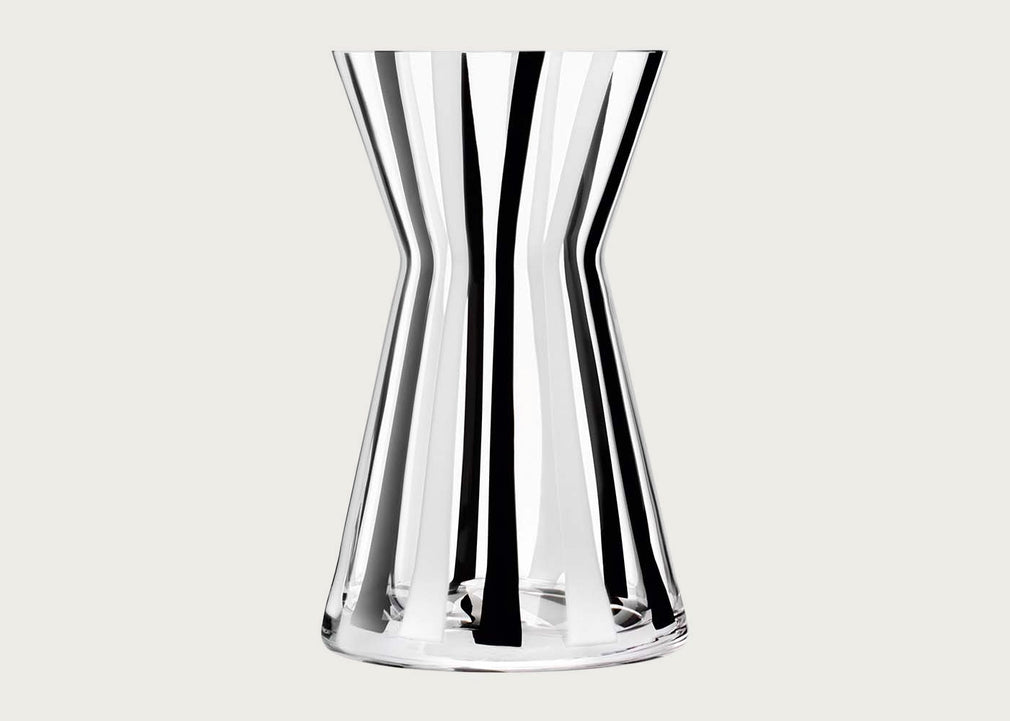 Stripe Vase Black/White 32cm