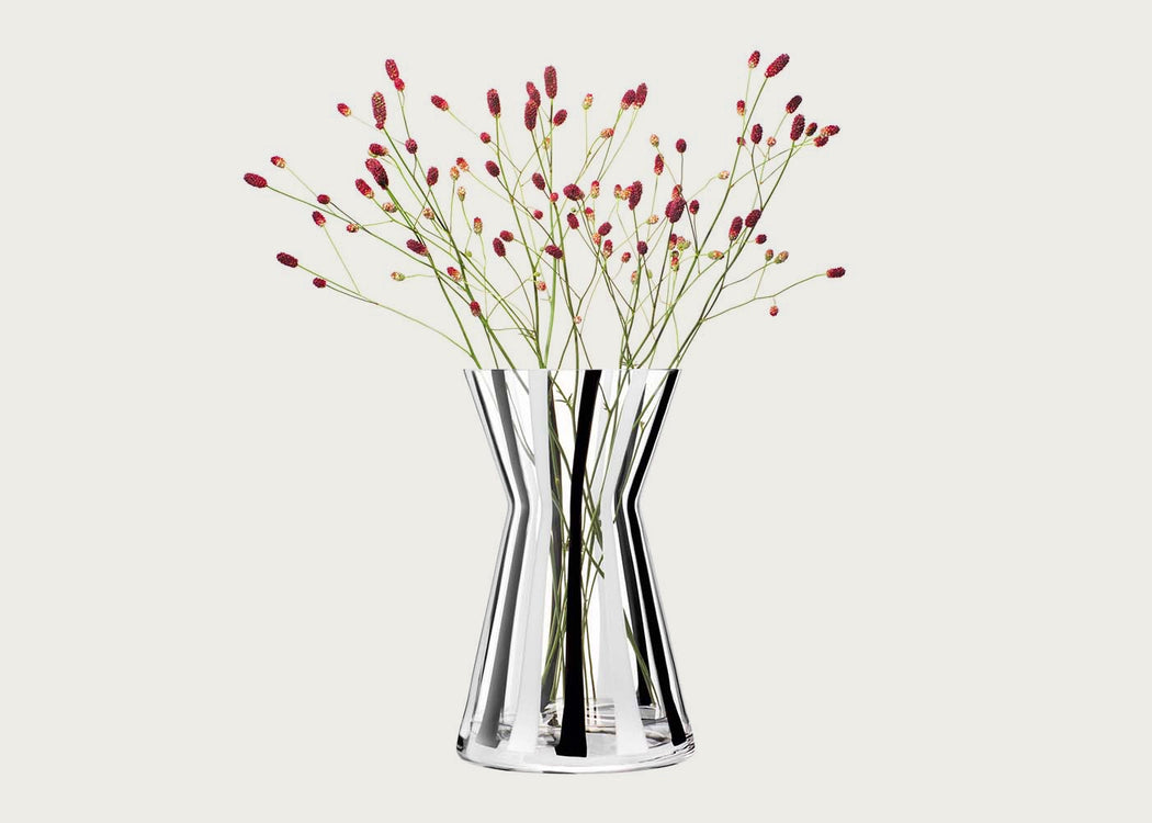 Stripe Vase Black/White 32cm