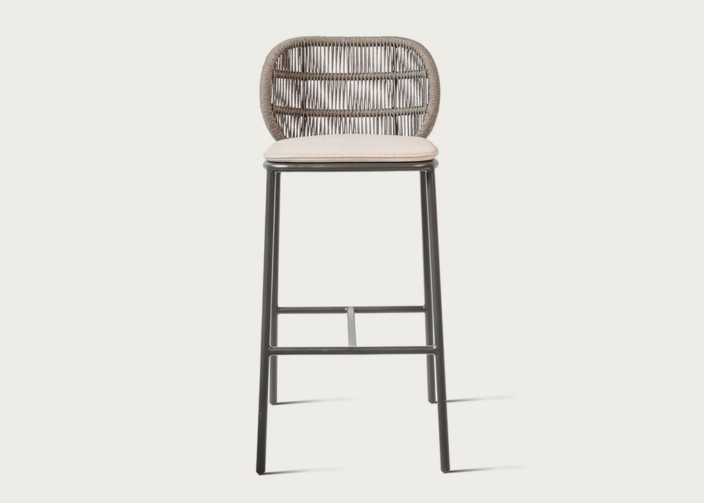 Kodo Outdoor Barstool Fossil Grey