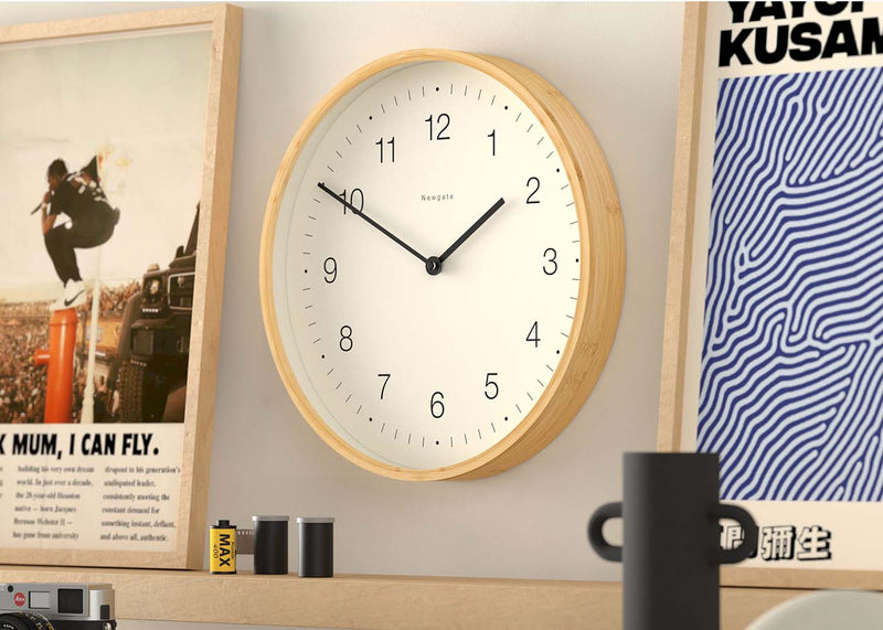 Mauritius Wall Clock in Bamboo
