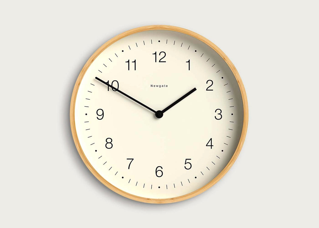 Mauritius Wall Clock in Bamboo