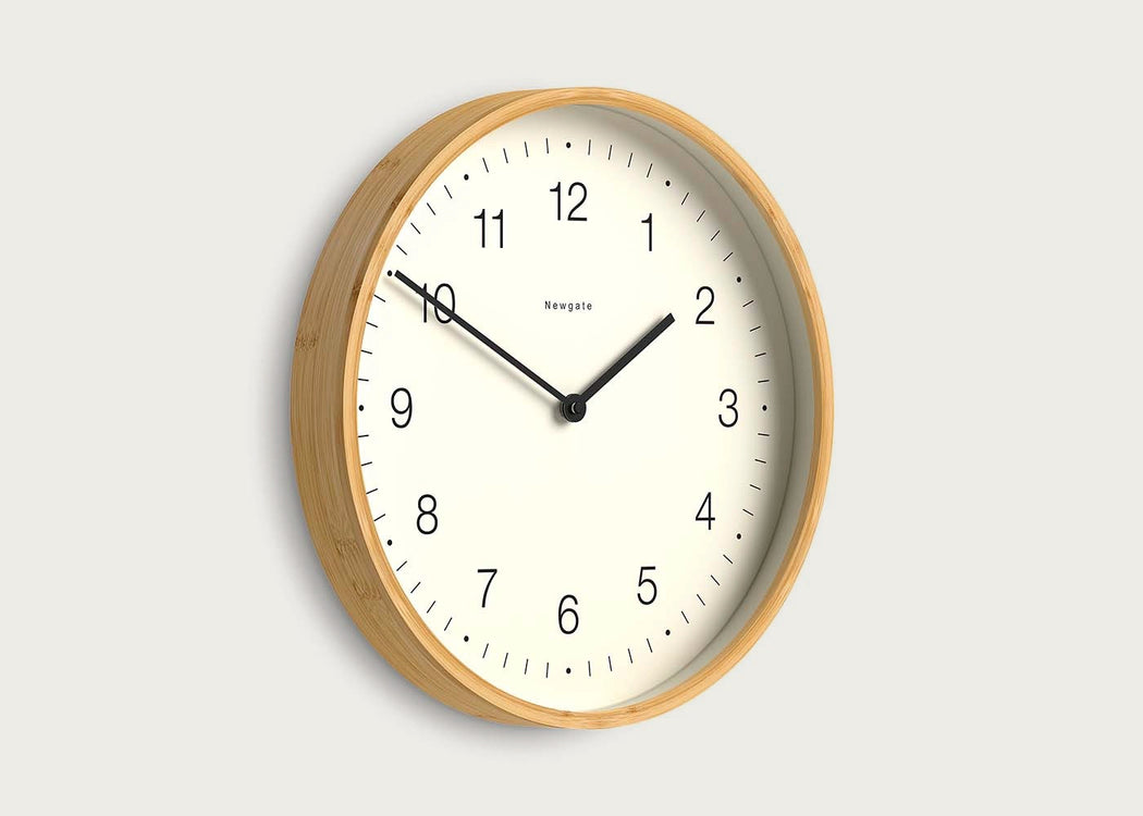 Mauritius Wall Clock in Bamboo