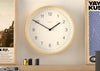 Mauritius Wall Clock in Bamboo