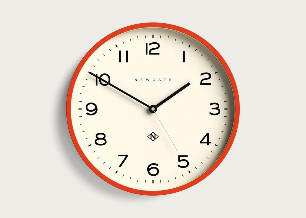 Echo Number Three Clock in Orange