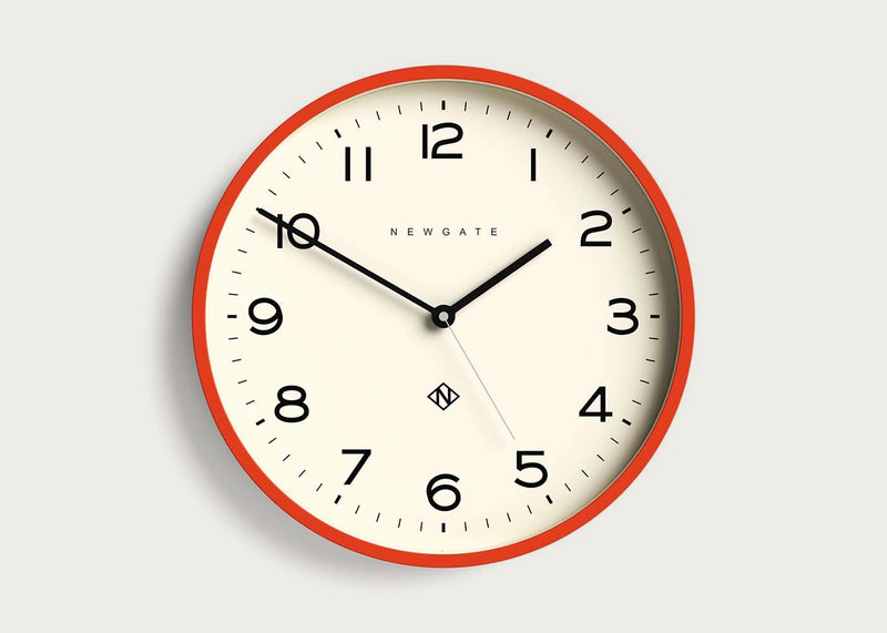 Echo Number Three Clock in Orange
