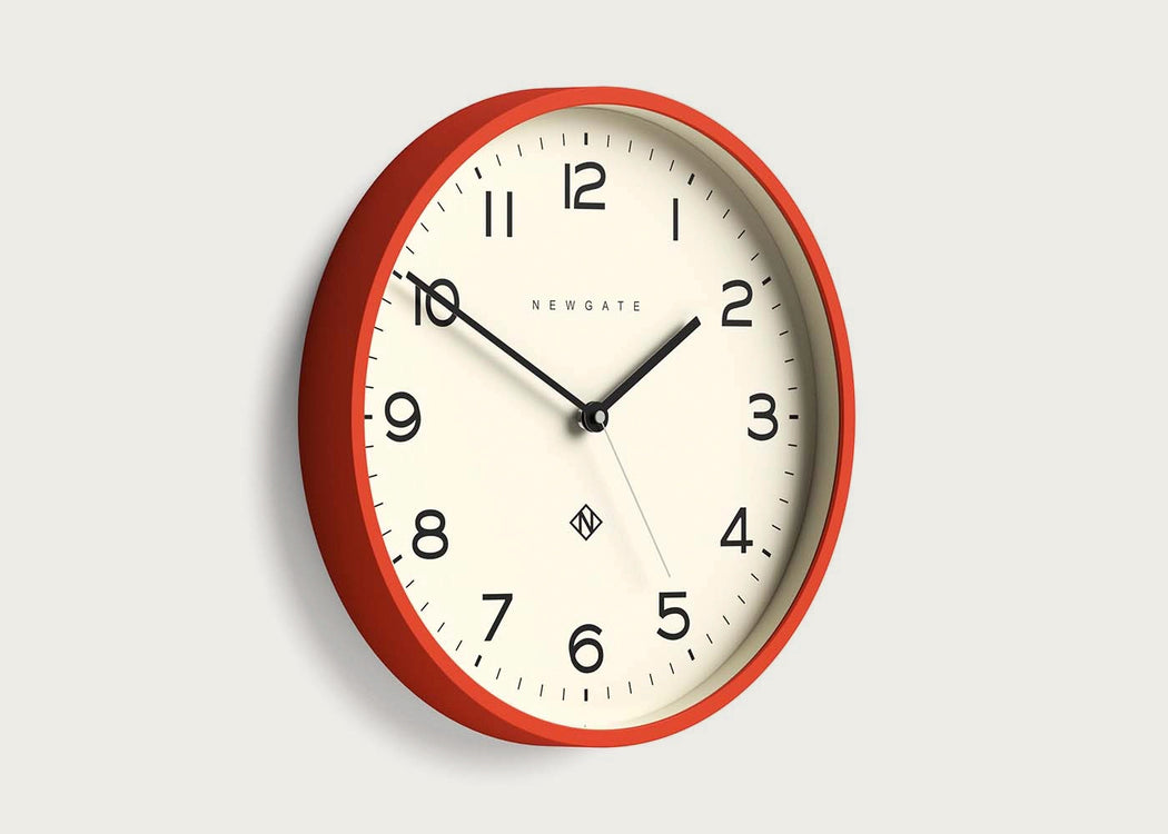 Echo Number Three Clock in Orange