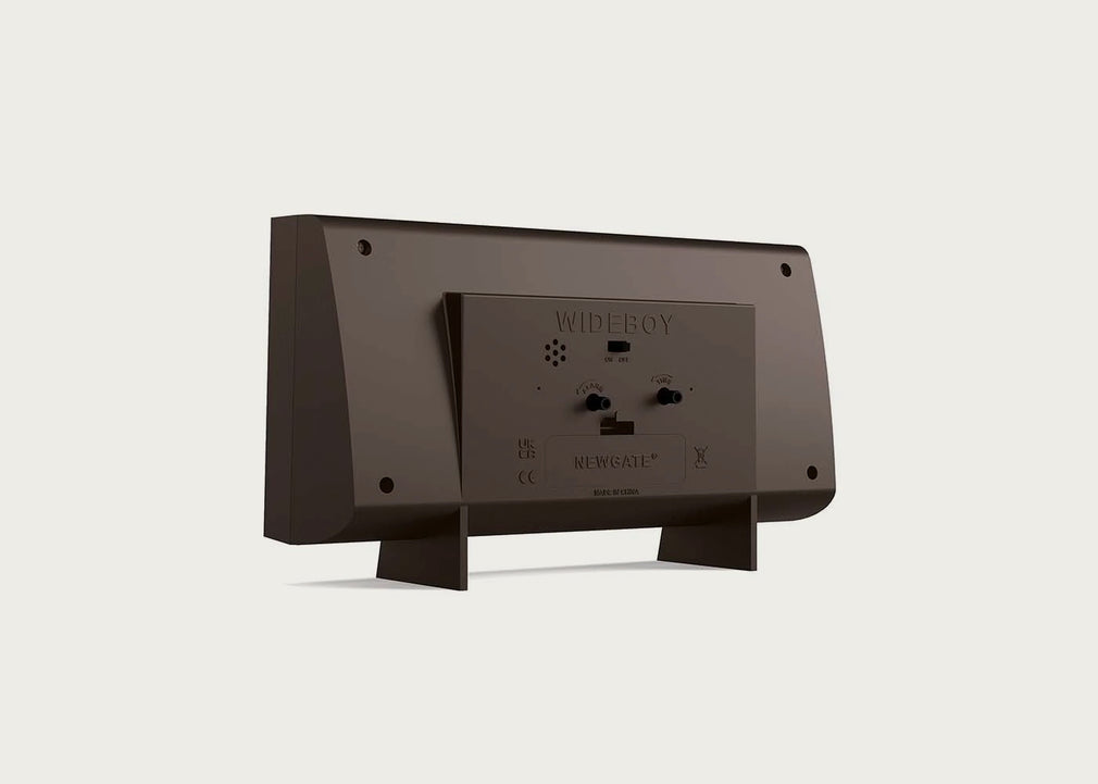 Wideboy Alarm Clock Mocha Brown