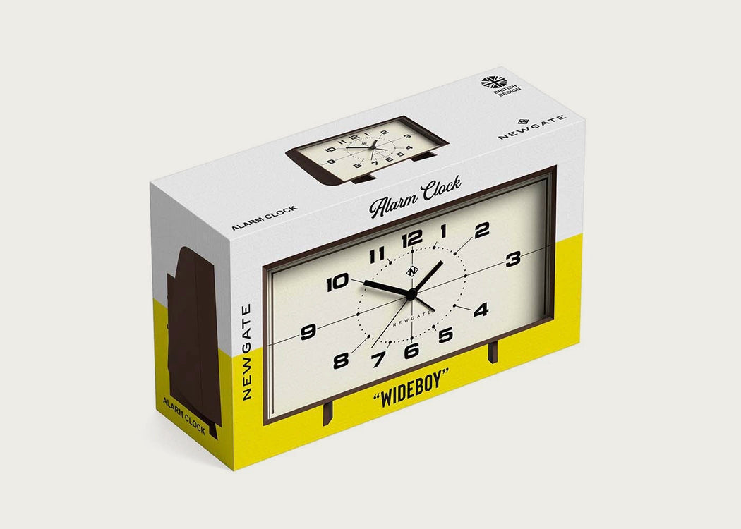Wideboy Alarm Clock Mocha Brown