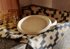 Ikat Tea Towel Ink Blue & Off White