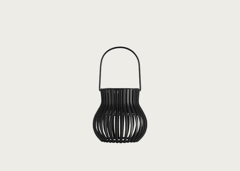 Upside Down Lantern Small Black