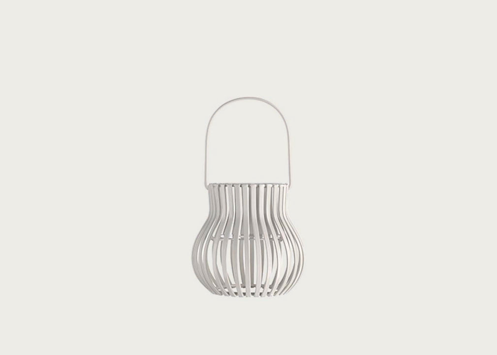 Upside Down Lantern Small Light Grey