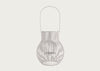 Upside Down Lantern Medium Light Grey