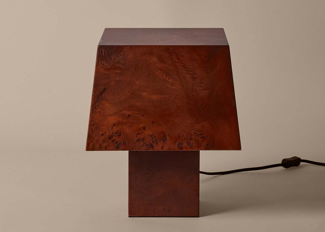 Burl Table Lamp