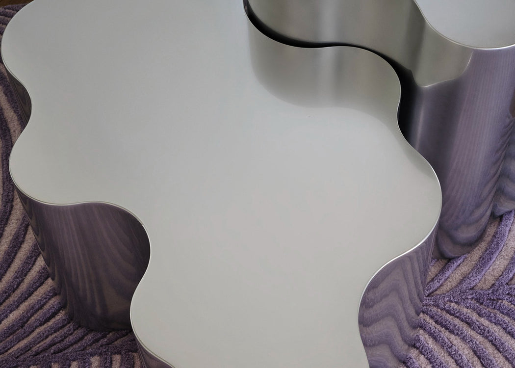 Teatro Magico Low Table Set Quartz Grey & Silk Grey