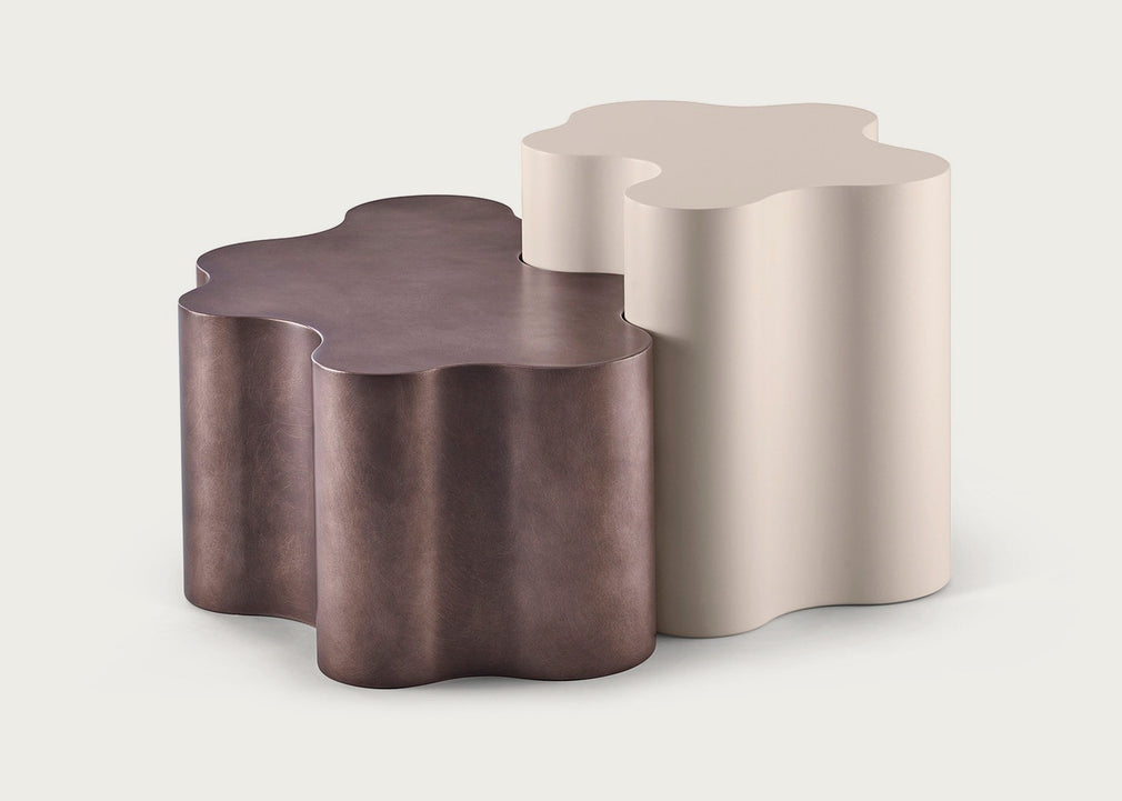 Teatro Magico Low Table Set Nude & Coral Brown