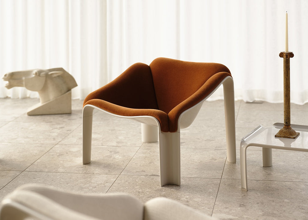 F300 Lounge Chair Squirrel Alabaster White Base