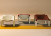 F300 Lounge Chair Squirrel Alabaster White Base