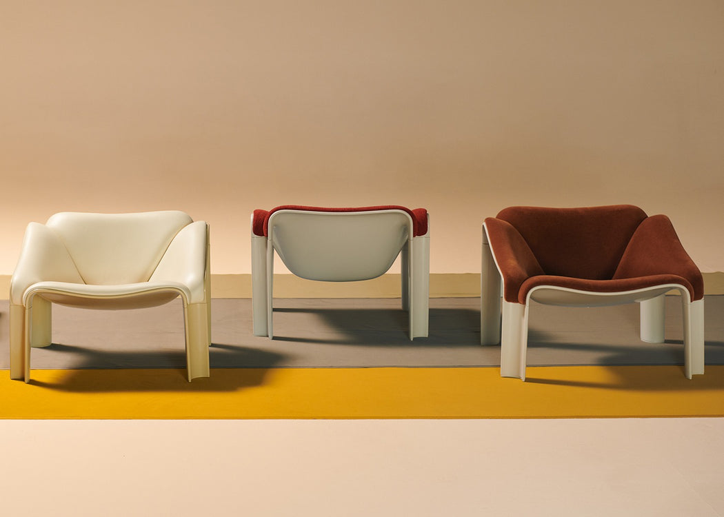 F300 Lounge Chair Squirrel Alabaster White Base