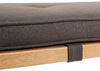 Brunel Bench Cushion Smoke Grey Fabric